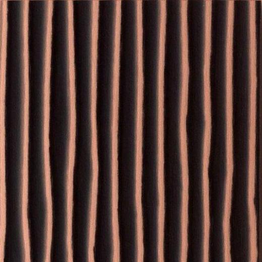 Copper with various struktures hand-burnished